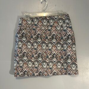 Multicolor Patterned Women's Skort